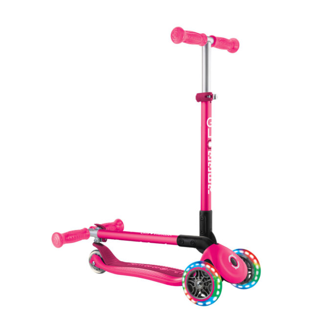 KDL-432-110-3.2 GLOBBER PRIMO FOLDABLE LIGHTS SCOOTER NEON PINK in UAE - view 5