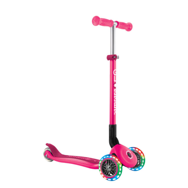 KDL-432-110-3.5 GLOBBER PRIMO FOLDABLE LIGHTS SCOOTER NEON PINK in UAE