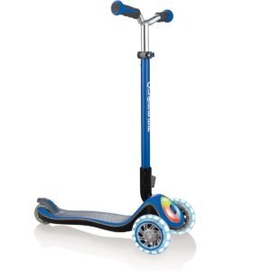 GLOBBER ELITE PRIME LIGHTS SCOOTER NAVY BLUE