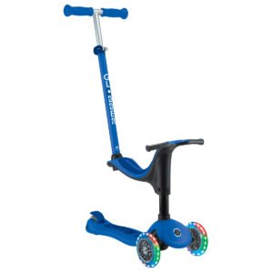 GLOBBER GOUP SPORTY LIGHTS SCOOTER NAVY BLUEDARK BLUE