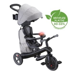 GLOBBER EXPLORER TRIKE DELUXE PLAY TRICYCLE 4 in 1 GREY