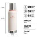 Stanley CLA Vac Bottle 750ml25oz Rose Quartz in UAE - view 3