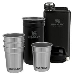 Stanley ADV Nest Shot Glass Flask Set Matt Black