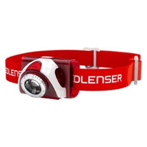 Ledlenser SEO5 Red with Cree LED 3xAAA batteries in blisterupdate version EOL