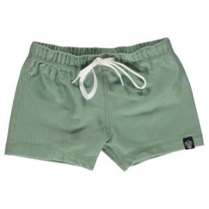 Beach Bandits Basil Ribbed Swimshort Green