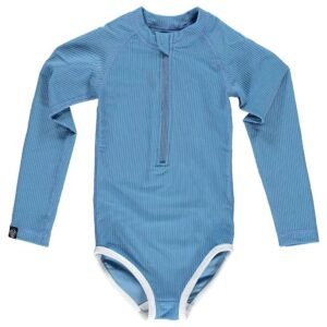 Beach Bandits Reef Ribbed Swimsuit Blue