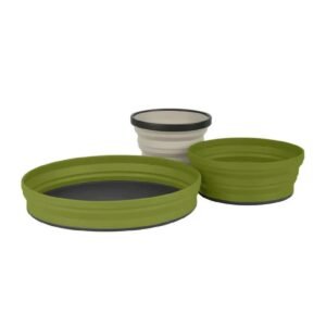 S2S XSet 3Pce XMugX Bowl X Plate Storage Pouch Olive Plate Olive Bowl Sand Mug DISC