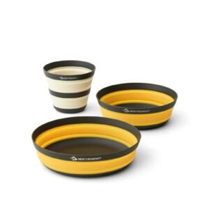 S2S Frontier UL Collapsible Dinnerware Set 3 Piece M and L Bowl w Cup Multi