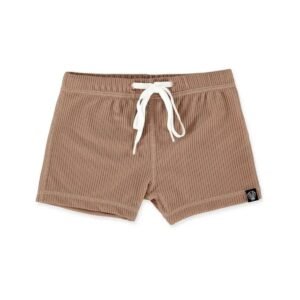 Beach Bandits Ribbed Swimshorts Chocolate