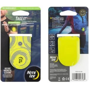 Nite Ize TagLit Rechargeable Magnetic LED Marker Neon YellowGreen LED