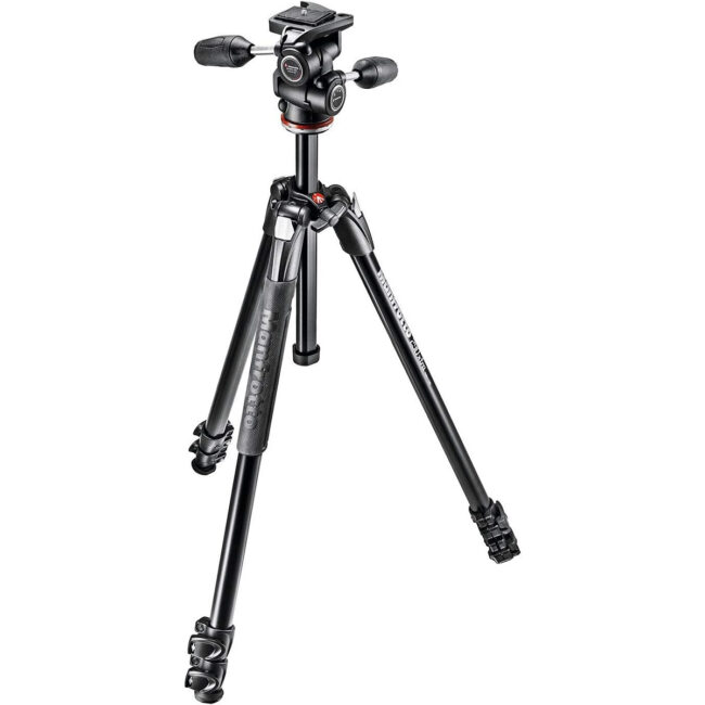 Manfrotto 290 XTRA Tripod KIT with 3 WAY PanTilt HEAD in UAE