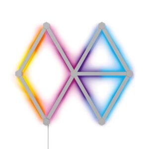 Nanoleaf LINES Starter Kit Modular Backlit Illumination Smart WiFi LED System w Music Visualizer Instant Wall Decoration Home or Office Use 16M Colors Low Energy Consumption 9 pack