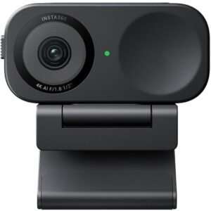 Insta360 LINK 2C 4K Webcam DSLR Quality Noise Cancelling Gesture Control Auto Framing True Focus for OnLine Presentations Conference Streaming Zoom Teams Video Calls Black