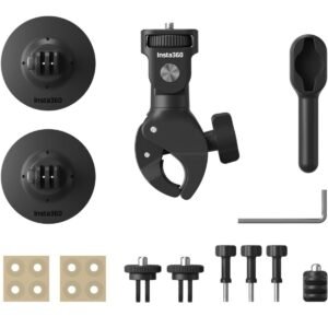 Insta360 Motorcycle Kit Complete Accessory Kit for Motorcycling Activity Universal Powerful Claw and Adhesive Mount Works w Insta360 X4X3 Ace Pro 2ProAce GO 3S32 One X2XRSR Kit