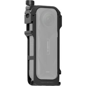 Insta360 X5 Utility Frame Protective Metal frame for X5s Lenses body Quick Release Mounting Point 2x Cold Shoe Mounts 2x 14 ports Vertical or Horizontal Mounting w Mic Windshields Black