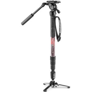 Manfrotto Element MII Video Monopod with Live Fluid Head Load Capacit 4kg