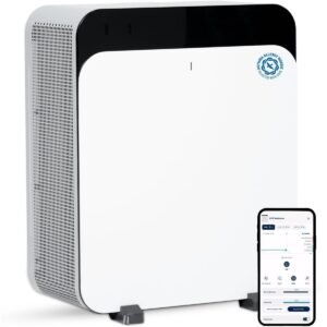 BLUEAIR Classic Pro CP7i Premium Air Purifier w HINS LED Technology for Home Office w Extra Large Room Cleans against Virus Bacteria Pet Allergens Odors Dust Smoke Wifi Connect White
