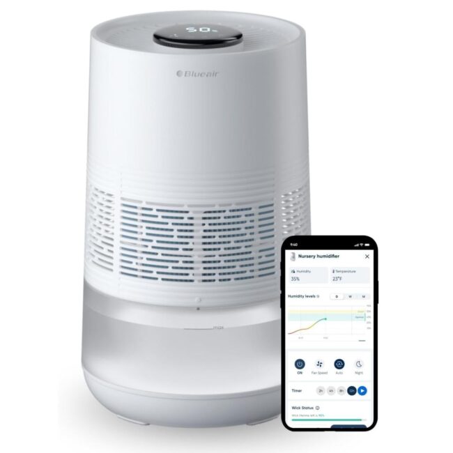 689122029962.1 BLUEAIR InvisibleMist H35i Air Humidifier 360 Design Touchscreen Interface Air and Water Purifier up to 48Hrs Smart Filter Monitoring for HomeOffice Use Up to 500 sqf Room size White in UAE