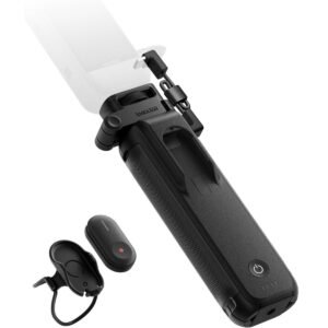 Insta360 FOMO Power Handle 6100mAh Extended Battery Builtin Mini Bluetooth Remote Control QuadPod Compact Sturdy Easy to Use USBC InOut ports for X5X4X3 and Ace Pro 2Go 3S w Adapter