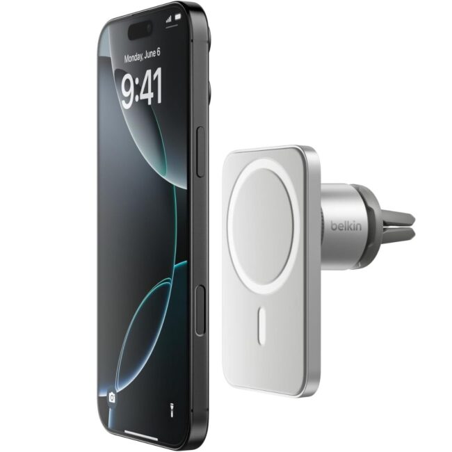 745883818297 Belkin Car Vent Mount PRO with MagSafe Air Vent Holder for iPhone 12 Pro Max 12 Pro 12 12 Mini Landscape or Portrait Mode Apple MagSafe Compatible in UAE - view 2