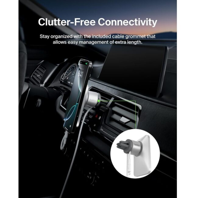 745883818297.8 Belkin Car Vent Mount PRO with MagSafe Air Vent Holder for iPhone 12 Pro Max 12 Pro 12 12 Mini Landscape or Portrait Mode Apple MagSafe Compatible in UAE - view 7