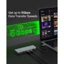 Belkin CONNECT USBC 6in1 Multiport Hub HDMI 4K Ethernet Port SD Card Slot 100W USBC PD 30 2x USBA 30 5 Gbps Bandwidth for MacBook ProAir iPad Pro other USBC Devices in UAE - view 5