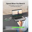 BELKIN Connect Thunderbolt 4 Cable 1M USBC to USBC Ultra HiSpeed 40Gbps Bandwidth Fast Charging 100W PD for MacBooks iPhones iPads and USBC devices Black in UAE - view 5