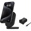 BELKIN BoostCharge Magnetic Foldable Wireless Charger w Qi2 15W PD Fast Charger Adjustable Pad or Stand Mode for iPhone 1615141312 Pro Max Plus S252423 Ultra iOS Android Black in UAE - view 5