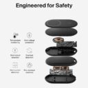 BELKIN BoostCharge Magnetic Foldable Wireless Charger w Qi2 15W PD Fast Charger Adjustable Pad or Stand Mode for iPhone 1615141312 Pro Max Plus S252423 Ultra iOS Android Black in UAE - view 3