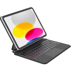 Belkin Connect Keyboard Folio Case w Magnetic Stand for iPad 109 10th Gen 64 Keys Bluetooth Backlit Slim Lightweight Auto WakeSleep Long Battery English Keyboard Black