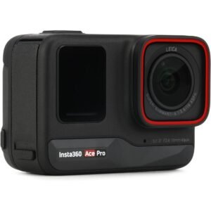 Insta360 Ace Pro Waterproof Action Camera CoEngineered with Leica 113 Sensor and AI Noise Reduction for Unbeatable Image Quality 4K120fps 24 Flip Screen Advanced AI Features Black