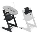 Stokke Tripp Trapp Chair Baby Newborn Set Bundle Black in UAE