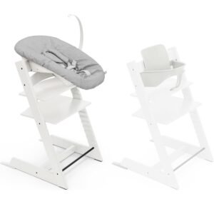 Stokke Tripp Trapp Chair Baby Newborn Set Bundle White