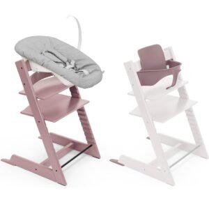 Stokke Tripp Trapp Chair Baby Newborn Set Heather Mauve