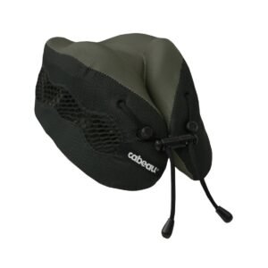 Cabeau Evolution Cool Travel Pillow Air Circulating Head and Neck Memory Foam Cooling Travel Pillow Black
