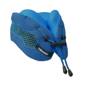 Cabeau Evolution Cool Travel Pillow Air Circulating Head and Neck Memory Foam Cooling Travel Pillow Blue