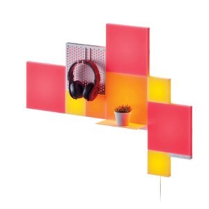 Nanoleaf Blocks Combo XL Starter Kit Smart WiFi LED Panel System 16M Colors Low Energy for Gamers Vloggers Influencers Entertainment Gaming Living Room White 10PK