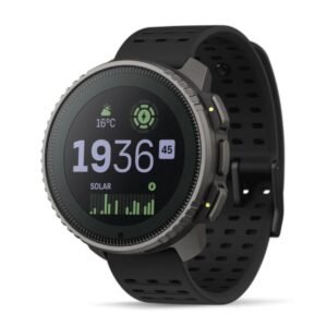 Suunto VERTICAL TITANIUM SOLAR Adventure Watch Solar Charging Outdoor Offline Maps Storm Alarm Weather Forecast Dualband GPSGNSS Heart Rate 95 Sports Mode Made in Finland Black