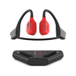Suunto WING Open Ear Wirelss Headphones LightWeight Stable With LED Smart Head Movement Control IP67 Water Resistant Easy Comfortable Wear Made for Outdoor Adventures Sports Wear Red