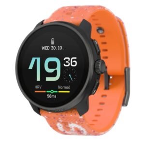 Suunto RACE S STAINLESS Performance Watch 45mm HD AMOLED Screen Digital Crown HRV Race Train Recover Long Battery Offline Maps Dualband GPSGNSS 95 Sports Mode Planner Power Orange