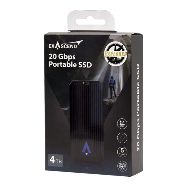 Exascend Explorer Portable SSD 4TB Read2000 MBs Write2000 MBs in UAE - view 3