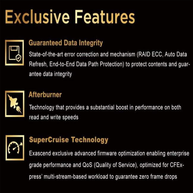 3 Exascend Essential CFexpress Type B Card 128GB Read 1800 MBs Write 1400 MBs in UAE - view 4
