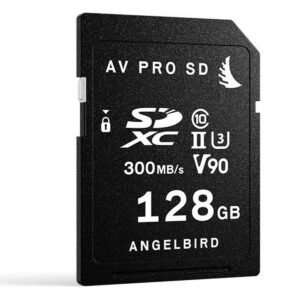 Angelbird AV PRO SD MK2 Card 128GB UHSII V90 U3 Class 10 Read300 MBs Write280 MBs 4k