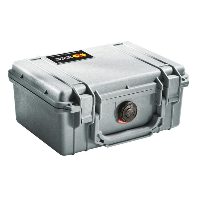 Pelican Case with Foam 1150 WL/WF – Silver in UAE