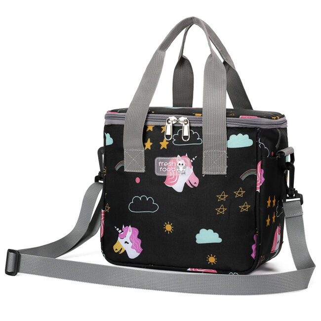Eazy Kids Unicorn Lunch Bag – Black in UAE