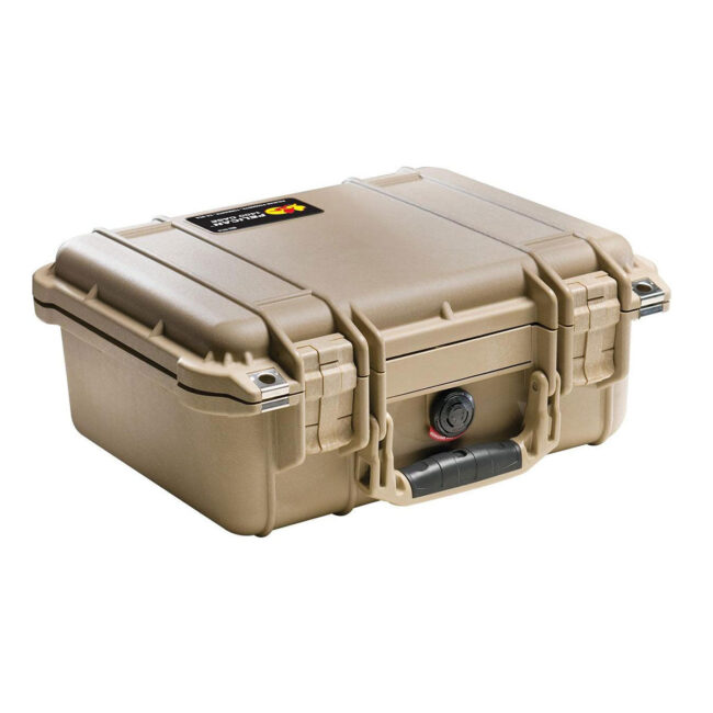 Pelican Case without Foam 1400NF WL/NF – Desert Tan in UAE