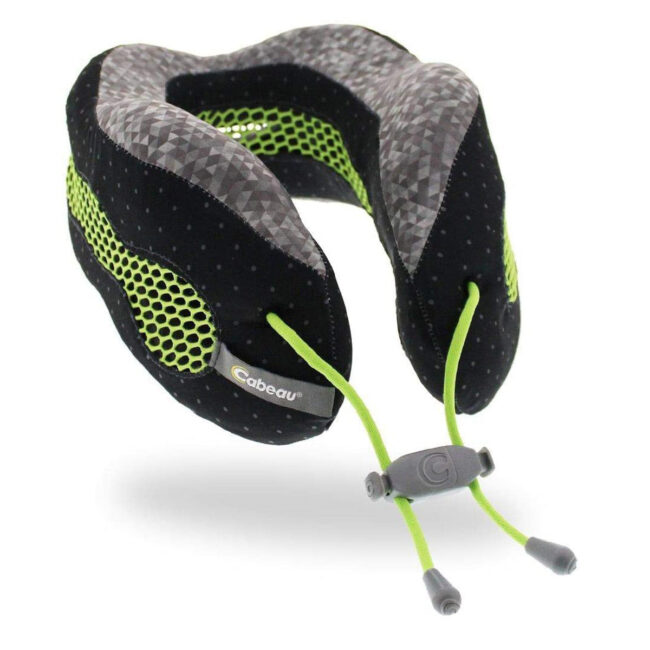 2548595873.jpg Cabeau Memory Foam Evolution Travel Pillow Sublime Grey Diamond and Black Dots in UAE