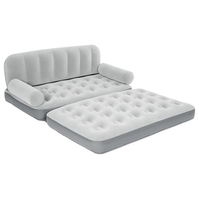 27682816.jpg BWAGP 3-in-1 Multi Max Air Couch 188 x 152 x 64 cm – Grey in UAE