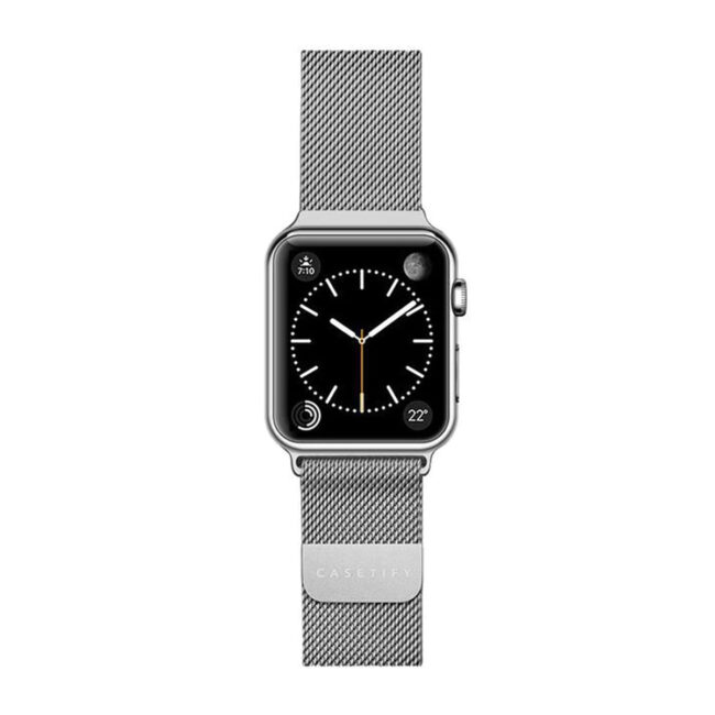 Casetify Apple Watch 42 mm Stainless Steel for All Series Silver Band in UAE
