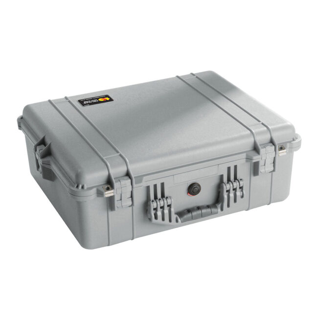 Pelican Protector Case With Foam 1600 WL/WF – Silver in UAE